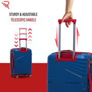 Reflection Classy PP Suitcase 28 Inch, 4 360° Wheels and TSA Lock, Hardshell Telescopic Handle