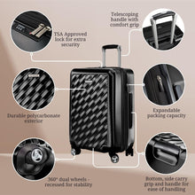 Ricardo Beverly Hills Melrose Hard Case 29 Inch Size, Dual Spinner Wheel Luggage for Travel