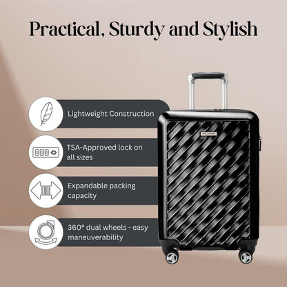 Ricardo Beverly Hills Melrose Hard Case 29 Inch Size, Dual Spinner Wheel Luggage for Travel