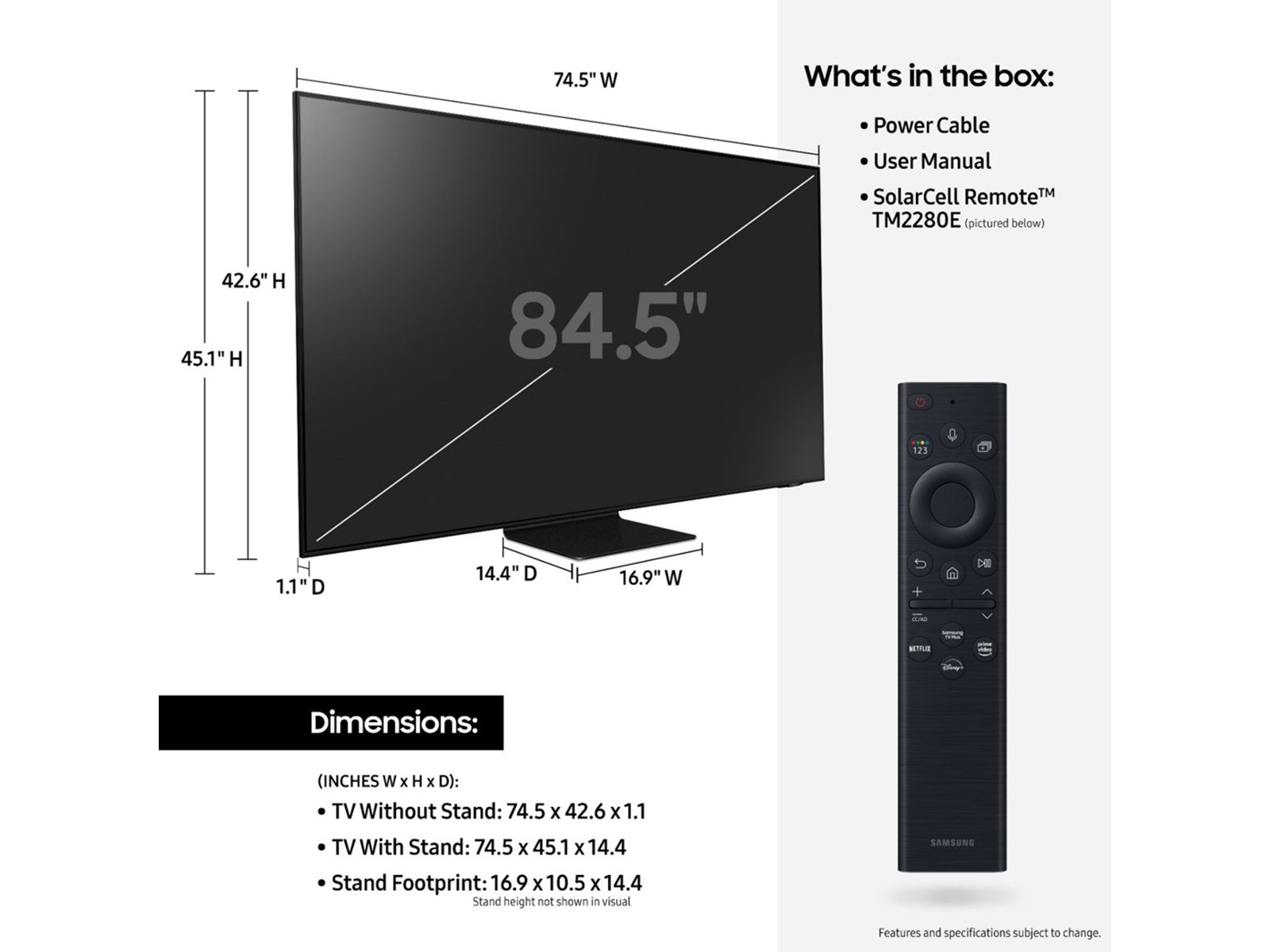 Samsung 85" QN90B Neo QLED 4K HDR Smart TV