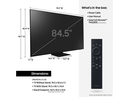 Samsung 85" QN90B Neo QLED 4K HDR Smart TV