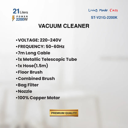 Star Track ST-V21G-2200K specifications infographic