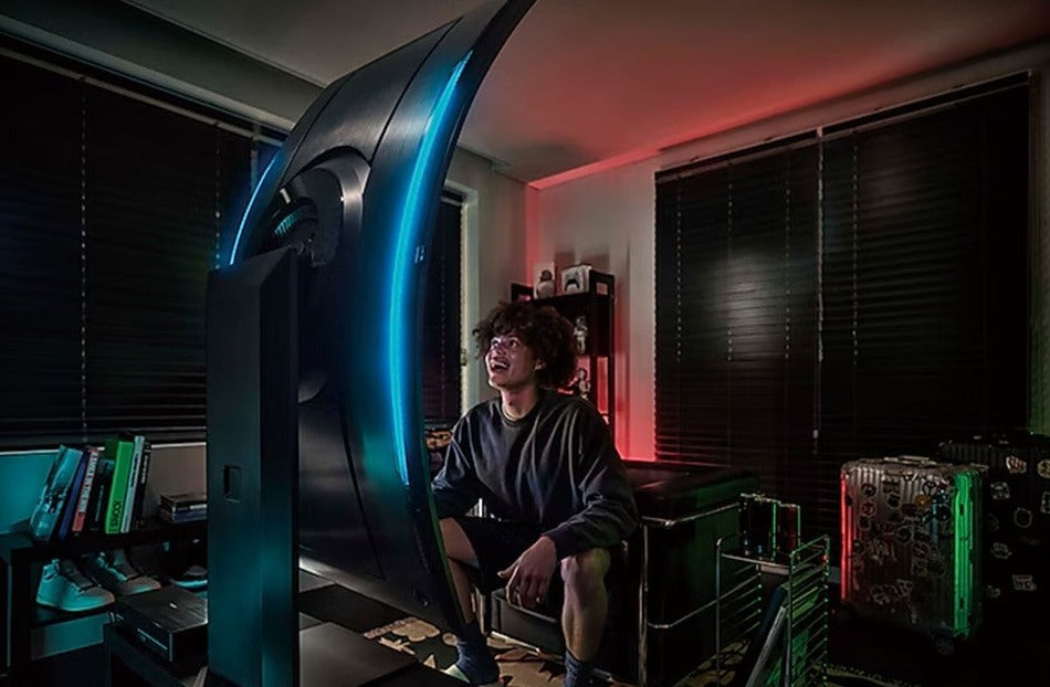 Samsung 55 Inch G97NC Odyssey Ark G9 2nd Gen Ultra HD 4K 165Hz Smart Curved Gaming Monitor