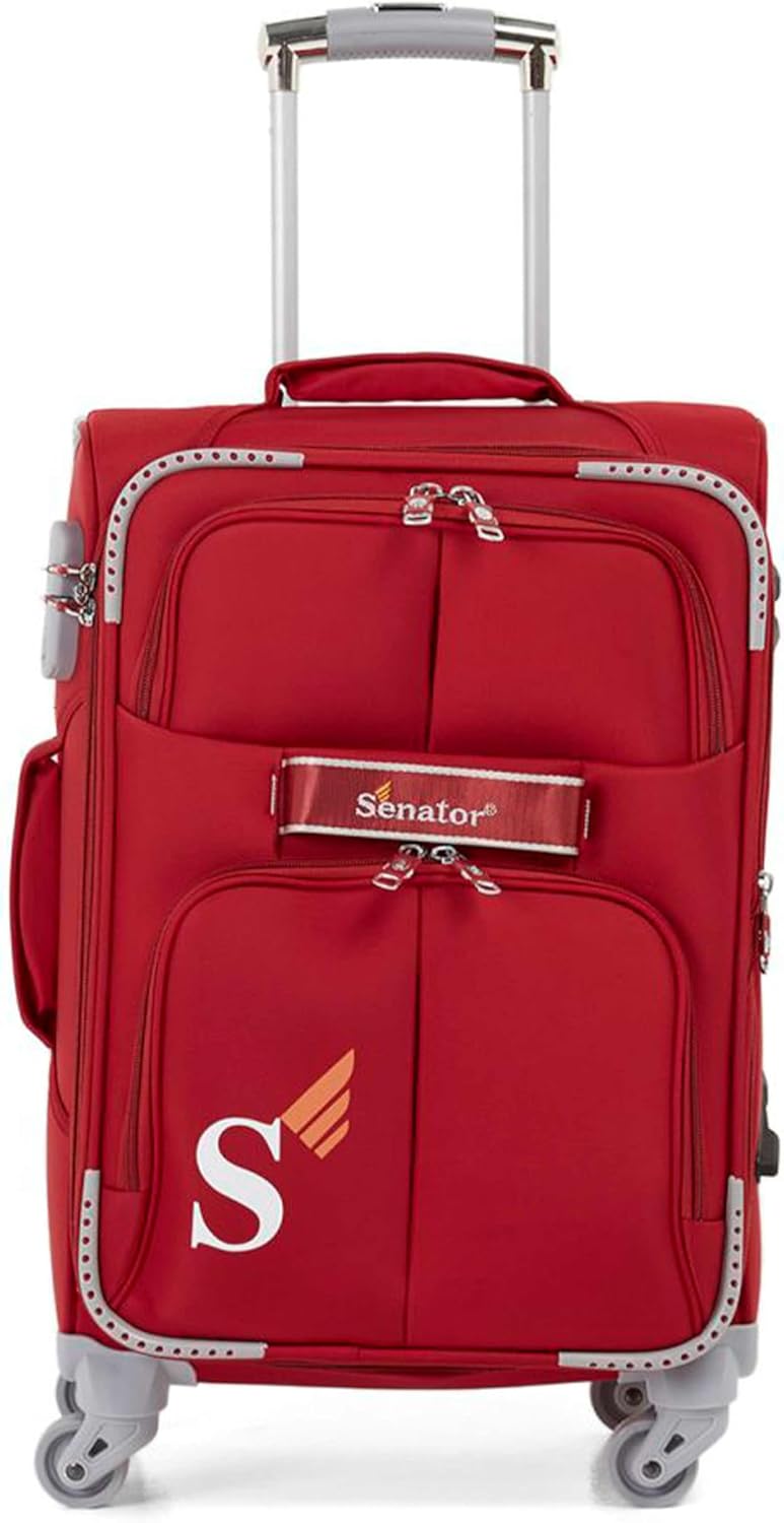 Senator Soft-Shell Luggage Bag 32 Inch, Expandable Lightweight Luggage with 4 Spinner Wheels