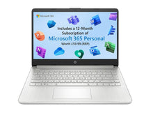 HP Intel Pentium 14" Full HD Intel® Pentium® Gold 7505 Processor, 4GB RAM, 128GB SSD Laptop, Windows OS