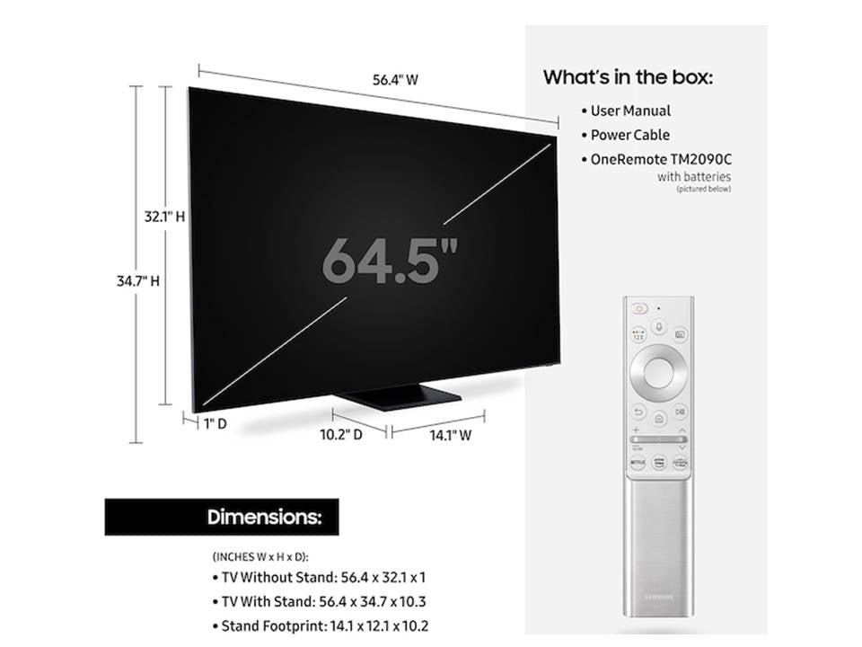 Samsung 65" Q900TS QLED 8K UHD HDR Smart TV 65Q900T