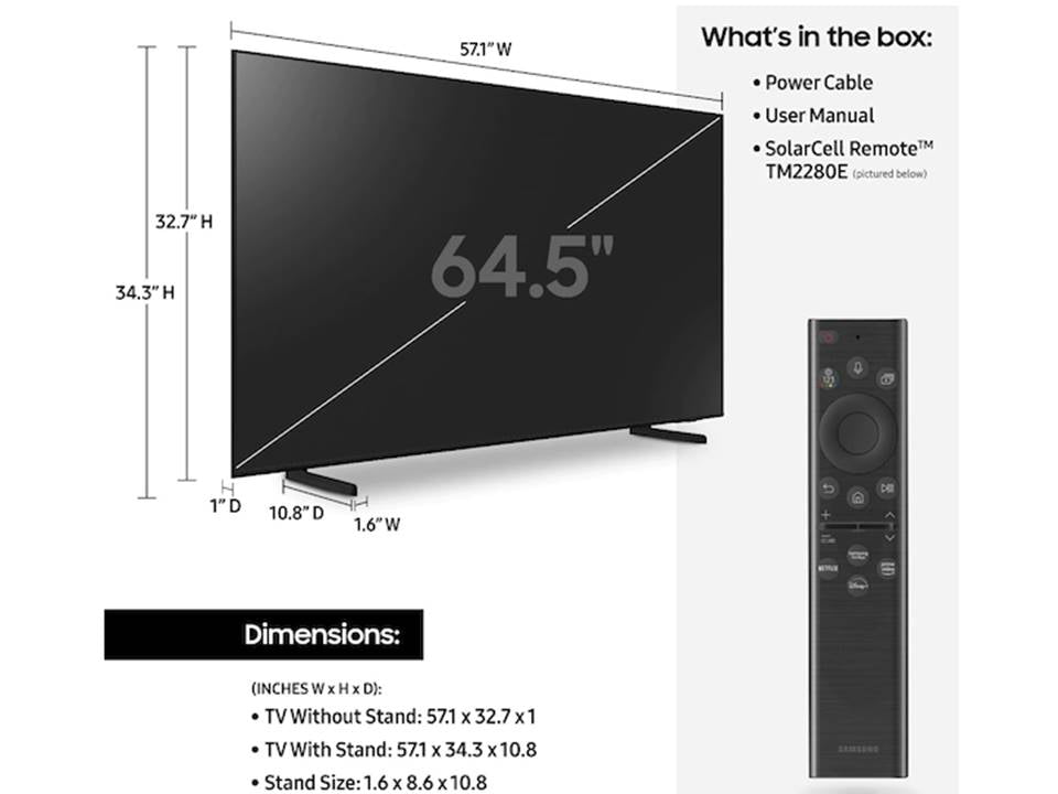 Samsung 65" Q60B QLED 4K HDR Smart TV