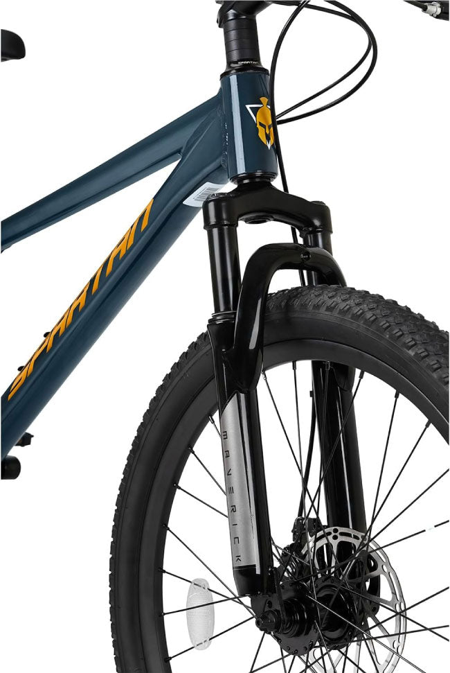 Spartan Maverick 24 Inch Mountain Bike, 7-Speed Gear System, Perfect for Kids and Teens