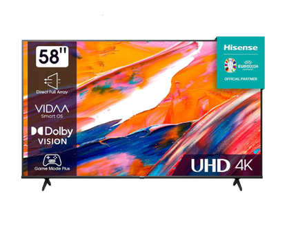 Hisense 58 Inch E6K Series 4K UHD Dolby Vision VIDAA Smart TV 58E6K