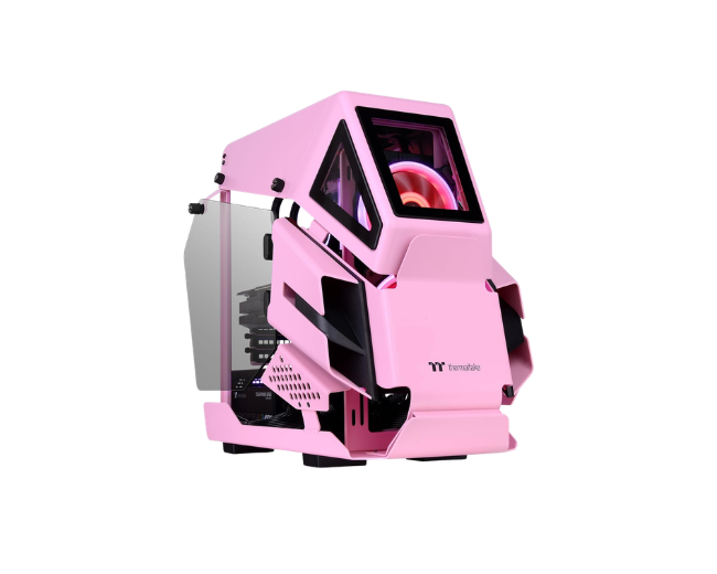 Thermaltake AH T200 Micro ATX Gaming PC Case Pink