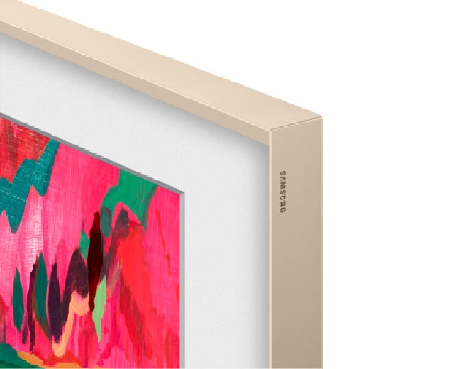 Customisable Signature Metal Sand Gold Bezel for The Frame 65 Inch TV VG-SCFF65SGMXC