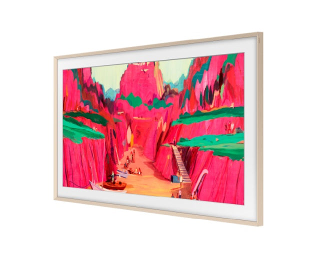 Customisable Signature Metal Sand Gold Bezel for The Frame 65 Inch TV VG-SCFF65SGMXC