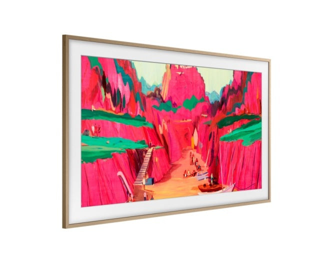 Samsung Customisable Modern Teak Bezel for The Frame 65 Inch TV VG-SCFF65TKBXC