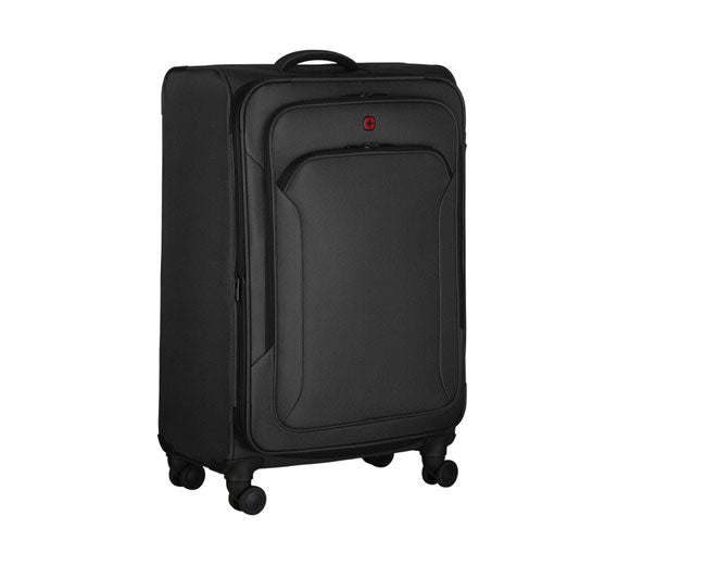 Wenger Vibrave 68cm Softcase Luggage Bag, 4 Double Wheel Expandable Luggage Trolley