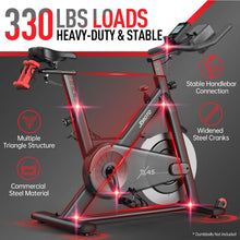 JOROTO X4S Bluetooth Exercise Bike, Indoor Cycling Bike, 330 Pounds Capacity