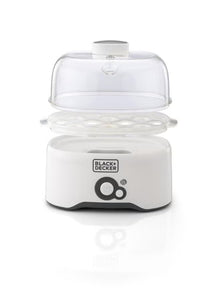 Black+Decker EG200-B5 Egg Cooker, 7-Egg Capacity with Poaching Pans