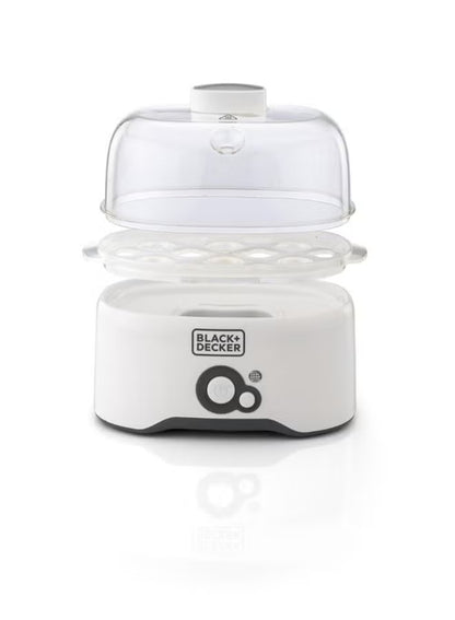 Black+Decker EG200-B5 Egg Cooker, 7-Egg Capacity with Poaching Pans