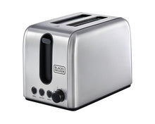 BLACK+DECKER 2-Slice Toaster 1050W Stainless Steel ET244-B5
