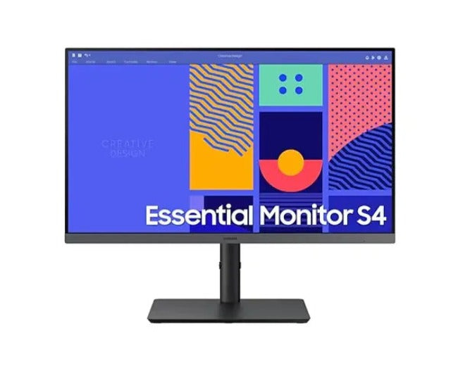 شاشة سامسونج S43GC الأساسية S4 عالية الدقة مقاس 24 بوصة S24C432G بتردد 100 هرتز