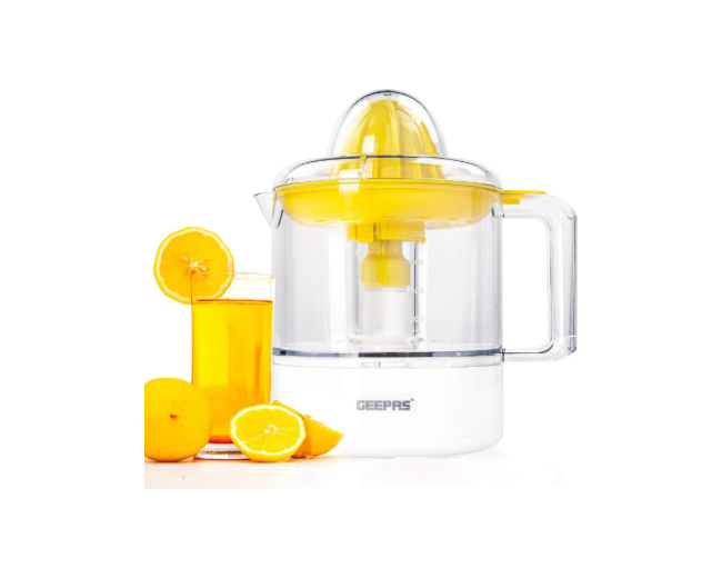 Geepas Citrus Juicer GCJ9900NV 25W 1L Jar with 2 Cones
