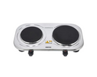 Geepas Stainless Steel Double Hot Plate GHP32024 - 2500W, Two Independent Thermostats