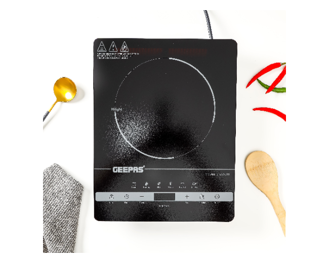Geepas 2000W Digital Infrared Cooker GIC33013 - Single Hob, Touch Control, LED Display