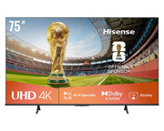 Hisense 75 Inch E6Q 4K UHD Smart TV 75E6Q
