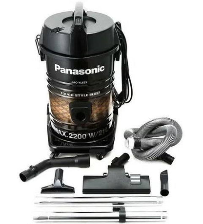 Panasonic MC-YL635 drum vacuum cleaner in use
