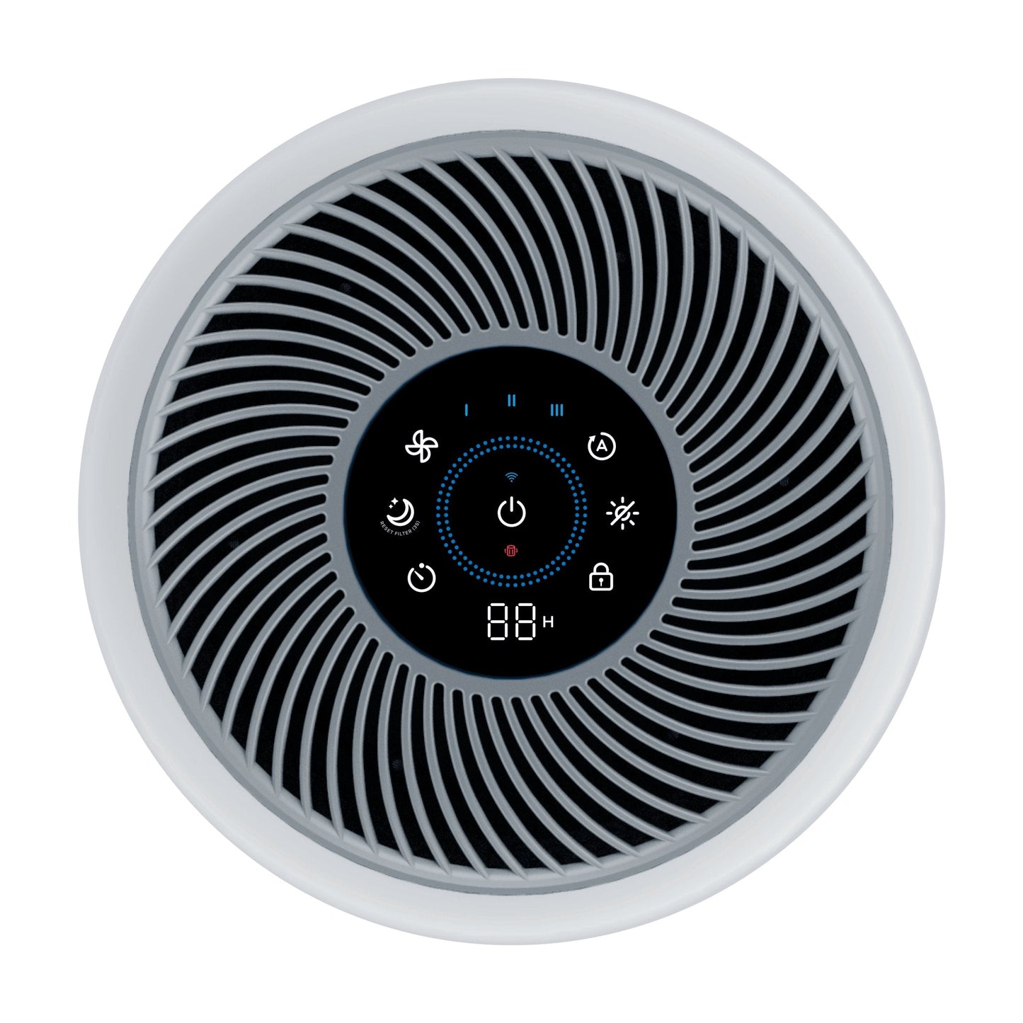 Levoit Core 300S Smart Air Purifier control panel digital display