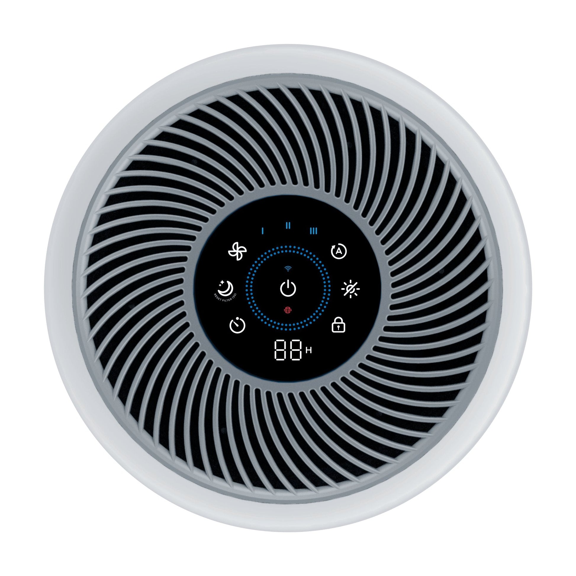 Levoit Core 300S Smart Air Purifier control panel digital display