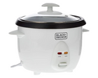 Black+Decker RC1050-B5 Non-Stick Rice Cooker 1L - 400W, Steaming Tray, White