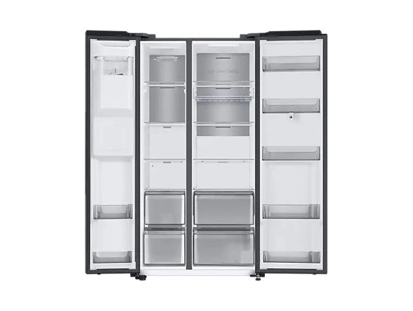 Samsung Family Hub™ SpaceMax™ RS6HA8891B1 American Style Smart Fridge Freezer - Black Stainless