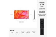 Samsung 98U9000H in the box, remote and ports
