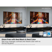 Samsung OLED S90H Glare Free screen comparison in a bright room