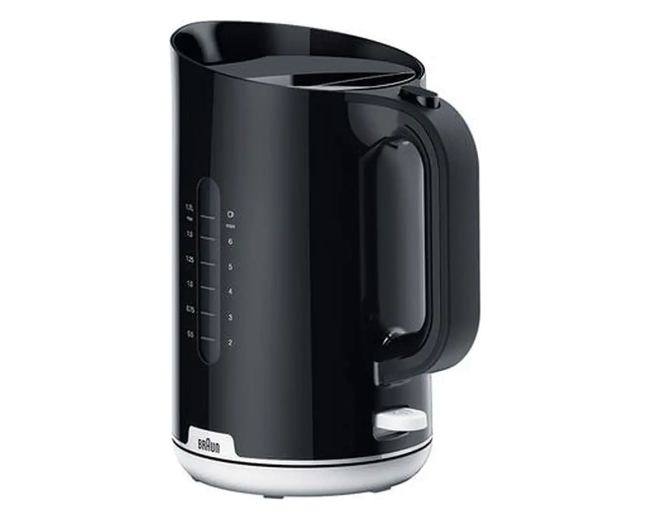 Braun BreakFast1 WK1100BK Electric Kettle 1.7L - 2200W, 4-Way Protection, Black
