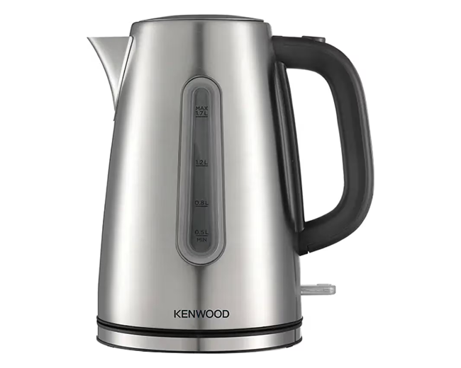 Kenwood ZJM10 Cordless Electric Kettle 1.7L - 2200W Stainless Steel, Adjustable Thermostat